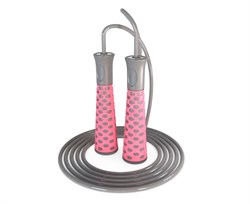 Спортивная скакалка DFC с подшипниками / 300 см / розовая TF-SR50P - фото 132021