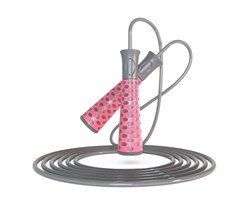 Спортивная скакалка DFC с подшипниками / 300 см / розовая TF-SR50P - фото 132022