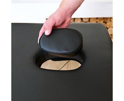 Массажный стол DFC NIRVANA, Relax Pro,  дерев. ножки, цвет черный (Black) TS3021_B1 / 219х91х84 см - фото 133001