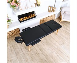 Массажный стол DFC NIRVANA, Relax Pro,  дерев. ножки, цвет черный (Black) TS3021_B1 / 219х91х84 см - фото 133005