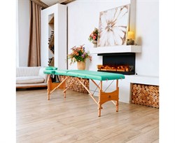 Массажный стол DFC NIRVANA, Optima, дерев. ножки, цвет зеленый (Green), TS20110S_Gr / 213х81х83 см - фото 133142
