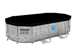Bestway 56714 / Каркасный бассейн Power Steel  + фил.-насос, лестн, тент / 427х250х100 см - фото 133728