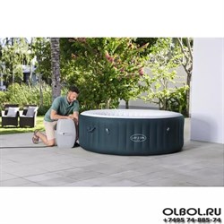 Bestway 6001D /Надувная джакузи-СПА бассейн Miami EnergySense AirJet 6 Dark Blue / Ø 196x66 см - фото 134178