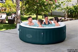 Bestway 6001D /Надувная джакузи-СПА бассейн Miami EnergySense AirJet 6 Dark Blue / Ø 196x66 см - фото 134187