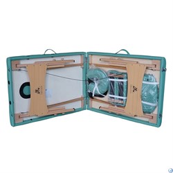 Массажный стол DFC NIRVANA, Relax, дерев. ножки, цвет зеленый (Green), TS20111_Gr - фото 93012