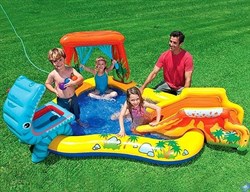 Надувной игровой центр-бассейн Dinosaur Play Center Intex 57444 (249х191х109 см) - фото 98768