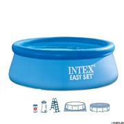 Надувной бассейн для дачи Intex 26168 (457х122см) + фильтр-насос 220 В, лест., настил, тент Надувной бассейн для дачи Intex 26168 (457х122см) + фильтр-насос 220 В, лест., настил, тент