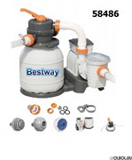 Bestway 58486 / Песочный фильтр насос для бассейна (11355 л/ч) Bestway 58486 / Песочный фильтр насос для бассейна (11355 л/ч)