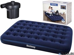 Надувной матрас с электронасосом BestWay 67287 (191х137х22) Надувной матрас с электронасосом BestWay 67287 (191х137х22)