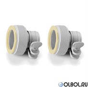 Адаптор (переходник) для шлангов с 32 на 38мм Intex 29061 (2 шт) Адаптор (переходник) для шлангов с 32 на 38мм Intex 29061 (2 шт)