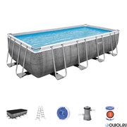 Прямоугольный каркасный бассейн Bestway 56996 + фильтр-насос, лестница, тент (488х244х122) Прямоугольный каркасный бассейн Bestway 56996 + фильтр-насос, лестница, тент (488х244х122)