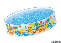 Бассейн жесткий Intex 58477 Duckling Snapset 122х25см Бассейн жесткий Intex 58477 Duckling Snapset 122х25см