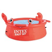 Надувной круглый бассейн Easy Set , Счастливый краб, Intex 26100 (183х51) Надувной круглый бассейн Easy Set , Счастливый краб, Intex 26100 (183х51)