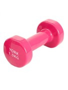 Гантель виниловая "York" 1.5 кг (розовая) B31376 YGB100 Гантель виниловая "York" 1.5 кг (розовая) B31376 YGB100