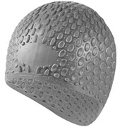 Шапочка для плавания силиконовая Bubble Cap (серебро) B31519-9 Шапочка для плавания силиконовая Bubble Cap (серебро) B31519-9