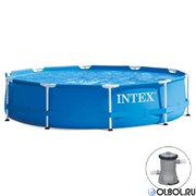 Каркасный бассейн Intex 28202 + фильтр-насос (305х76см) Каркасный бассейн Intex 28202 + фильтр-насос (305х76см)