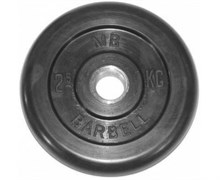 Диск обрезиненный BARBELL MB (металлическая втулка) 2.5 кг / диаметр 51 мм Диск обрезиненный BARBELL MB (металлическая втулка) 2.5 кг / диаметр 51 мм