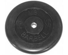Диск обрезиненный BARBELL MB (металлическая втулка) 15 кг / диаметр 51 мм Диск обрезиненный BARBELL MB (металлическая втулка) 15 кг / диаметр 51 мм