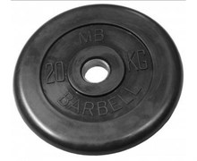 Диск обрезиненный BARBELL MB (металлическая втулка) 20 кг / диаметр 51 мм Диск обрезиненный BARBELL MB (металлическая втулка) 20 кг / диаметр 51 мм