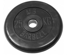 Диск обрезиненный BARBELL MB (металлическая втулка) 25 кг / диаметр 51 мм Диск обрезиненный BARBELL MB (металлическая втулка) 25 кг / диаметр 51 мм