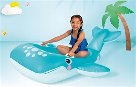 Intex 57567 Надувная игрушка Синий кит с ручками 168х140см Intex 57567 Надувная игрушка Синий кит с ручками 168х140см