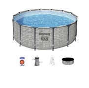 Bestway 5619D / Круглый каркасный бассейн Steel Pro MAX + насос фильтр, лестница, тент (4.27х1.22см) Bestway 5619D / Круглый каркасный бассейн Steel Pro MAX + насос фильтр, лестница, тент (4.27х1.22см)