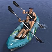 Bestway 65167 / Двухместная надувная байдарка / каяк Waypoint Elite X2 + ал.весла, руч.насос (382x101x35 см) Bestway 65167 / Двухместная надувная байдарка / каяк Waypoint Elite X2 + ал.весла, руч.насос (382x101x35 см)
