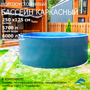Морозоустойчивый бассейн Лагуна 2,5 х 1,25м- платина, пленка мрамор 0/4 мм / + скиммер, фильтр песочный, лестница, песок Морозоустойчивый бассейн Лагуна 2,5 х 1,25м- платина, пленка мрамор 0/4 мм / + скиммер, фильтр песочный, лестница, песок