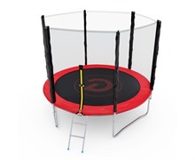 Батут с сеткой DFC PELPO 8ft / 244 см / с лестницей, RED - GBT-8R Батут с сеткой DFC PELPO 8ft / 244 см / с лестницей, RED - GBT-8R