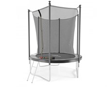 Батут с защитной сеткой DFC JUMP4FUN 6 ft черный с лестницей - TRA22FUJ4F-602 Батут с защитной сеткой DFC JUMP4FUN 6 ft черный с лестницей - TRA22FUJ4F-602
