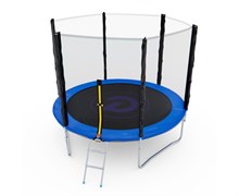 Батут с сеткой DFC PELPO 8ft / 244 см / с лестницей, BLUE - GBT-8B
