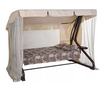 Качели садовые Корфу шоколад (труба 63,5 мм) (227х130х175см) Цвет 526