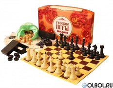 Набор "Русские игры" ( шахматы, шашки, лото) 03-002 Набор "Русские игры" ( шахматы, шашки, лото) 03-002
