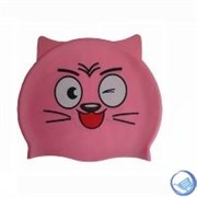 Шапочка для плавания силиконовая с "ушками" CA-T20 (розовая) Шапочка для плавания силиконовая с "ушками" CA-T20 (розовая)