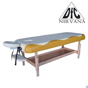 Массажный стационарный стол DFC NIRVANA, SUPERIOR, дерев. ножки, 1 секция, цвет беж.с желт. TS100 Массажный стационарный стол DFC NIRVANA, SUPERIOR, дерев. ножки, 1 секция, цвет беж.с желт. TS100