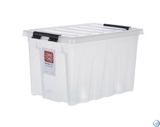 Ящик пластиковый с крышкой "RoxBox" 70 л, прозрачный 400x360x600 см Ящик пластиковый с крышкой "RoxBox" 70 л, прозрачный 400x360x600 см