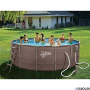 Каркасный бассейн / 457х132см / Summer Waves P20-1552-B +фильт насос, лестница, тент, подстилка, набор для чистки, скиммер Каркасный бассейн / 457х132см / Summer Waves P20-1552-B +фильт насос, лестница, тент, подстилка, набор для чистки, скиммер
