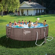 Каркасный бассейн / 549х132см / Summer Waves P20-1852-B +фильт насос, лестница, тент, подстилка, набор для чистки, скиммер