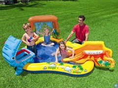 Надувной игровой центр-бассейн Dinosaur Play Center Intex 57444 (249х191х109 см) Надувной игровой центр-бассейн Dinosaur Play Center Intex 57444 (249х191х109 см)