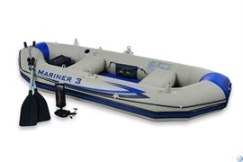 Надувная лодка Mariner 3 Set Intex 68373 + насос и весла Надувная лодка Mariner 3 Set Intex 68373 + насос и весла
