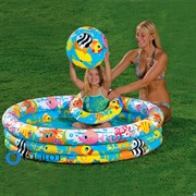 Бассейн детский Аквариум с мячом и кругом Intex 59469 (132х28) Бассейн детский Аквариум с мячом и кругом Intex 59469 (132х28)