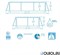 Прямоугольный каркасный бассейн Bestway 56403 (259х170х61) - фото 112121