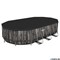 Каркасный бассейн на опорах Bestway 5611R + фильтр-насос, лестница, тент (610х366х122) - фото 112186