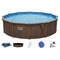 Bestway 561CU Каркасный бассейн Hydrium 490 х130 см со стальными стенками - фото 122464
