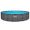 Bestway 561KC / Каркасный бассейн  "APX" 365 / 549х132см /+ песочный фильтр-насос, лестница, тент, полисферы - фото 130317