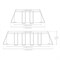 Intex 26788 / Прямоугольный каркасный бассейн Prism Frame / 400х200х100см / + фильтр-насос, лестница - фото 130526