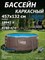 Каркасный бассейн / 457х132см / Laguna Vista P20-1552-S +песочный фильт насос, лестница, тент, подстилка, набор для чистки DELUXE, скиммер - фото 135156