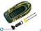 Надувная лодка Intex 68347 2-x местная Seahawk 200 Set +весла и насос - фото 98442