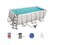 Bestway 56456 / Каркасный бассейн  + фильтр-насос, лестница. (412х201х122см)